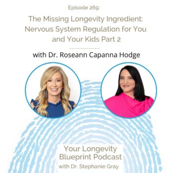 269: The Missing Longevity Ingredient: Nervous System Regulation for You and Your Kids – Part 2 with Dr. Roseann Capanna-Hodge