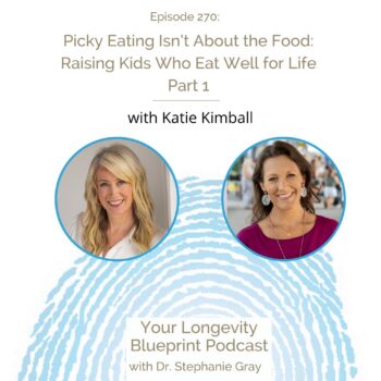 270: Picky Eating Isn’t About the Food: Raising Kids Who Eat Well for Life Part 1 with Katie Kimball